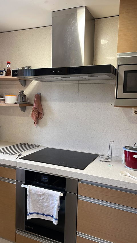 Ciarra Hotte Aspirante 90cm avec Capteur Tactile, Contrôle wifi et Application 650m³/h 4 Vitesses CBCS9102-OW