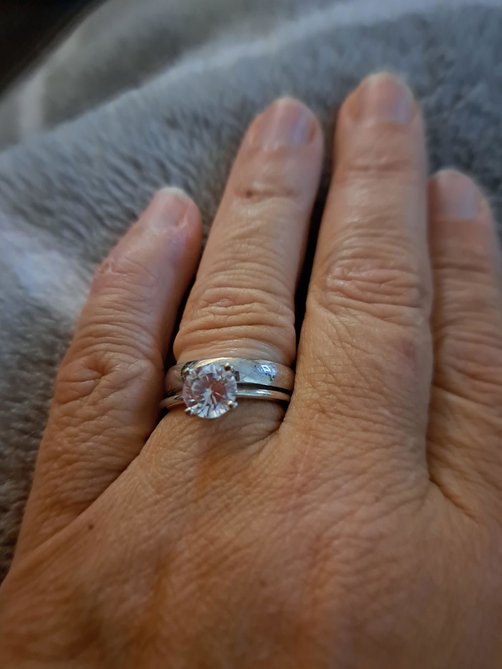 925 Sterling Silver 1.5ct CZ Solitaire Engagement Ring