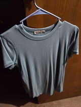 The Essential Butter-Soft Mini-Ribbed Tee – Blue Grey