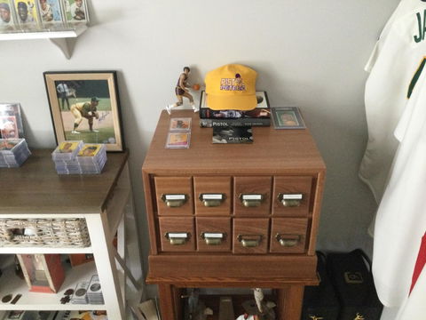 The Butler Stackable Trading Card Cabinet
