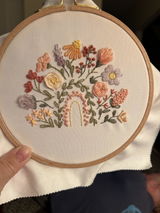 Floral Rainbow Sampler Embroidery Kit