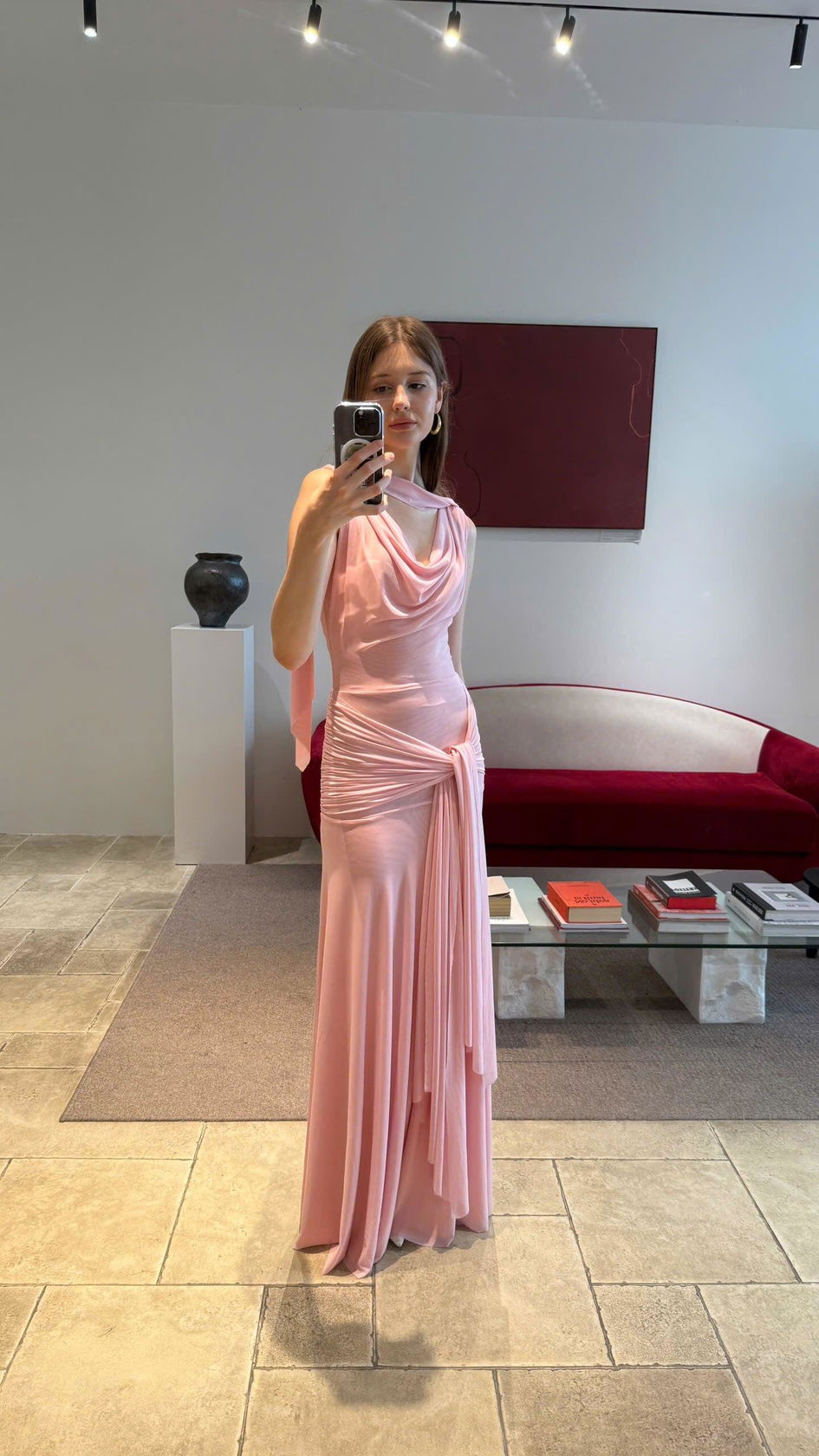 ghost solene dress pink Rails | Solene Dress - Dark Rose | Luxury Satin | Size M
