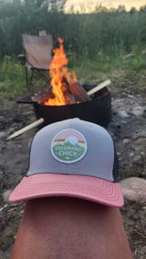 Colorado Chick™ Light Grey Salmon Trucker Hat