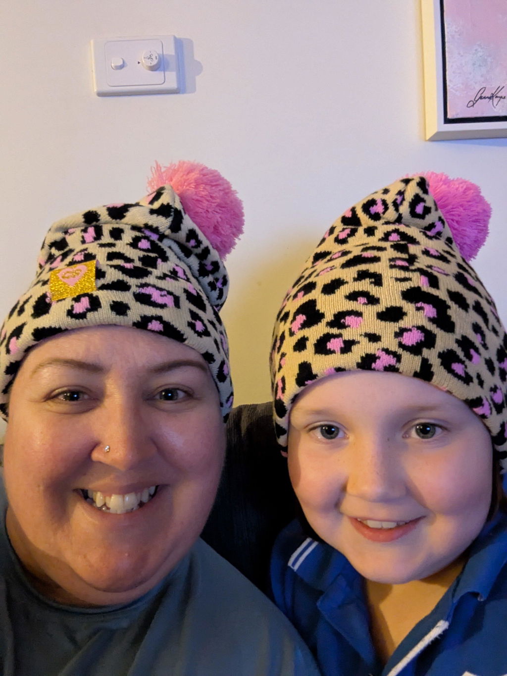 Leopard Print Beanie - SMALL
