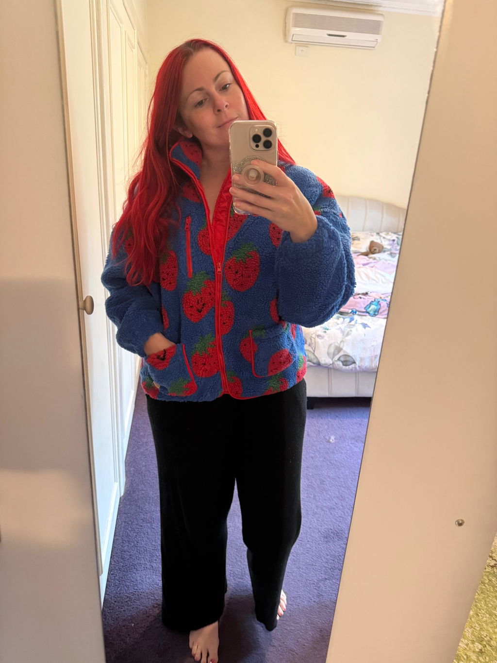 Strawberry Fleece Jacket