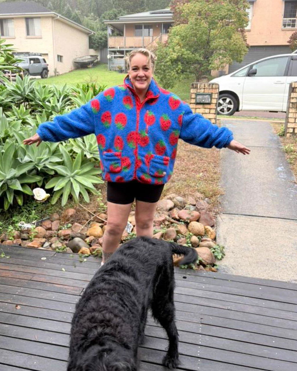 Strawberry Fleece Jacket