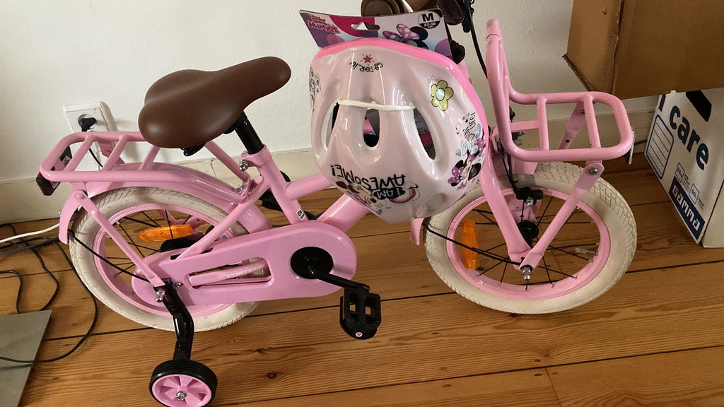 Liberty meisjesfiets Roze 14 inch