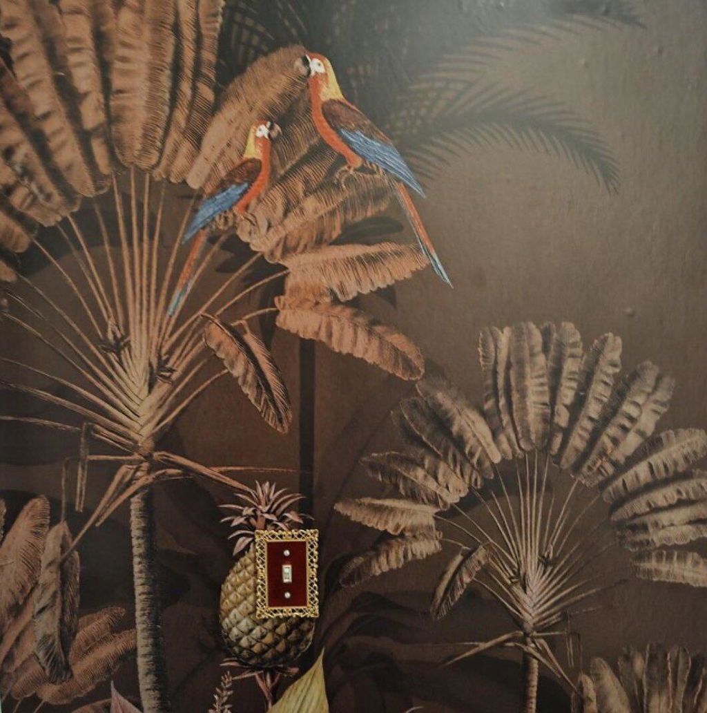 Dark Brown Jungle Wall Mural AM180