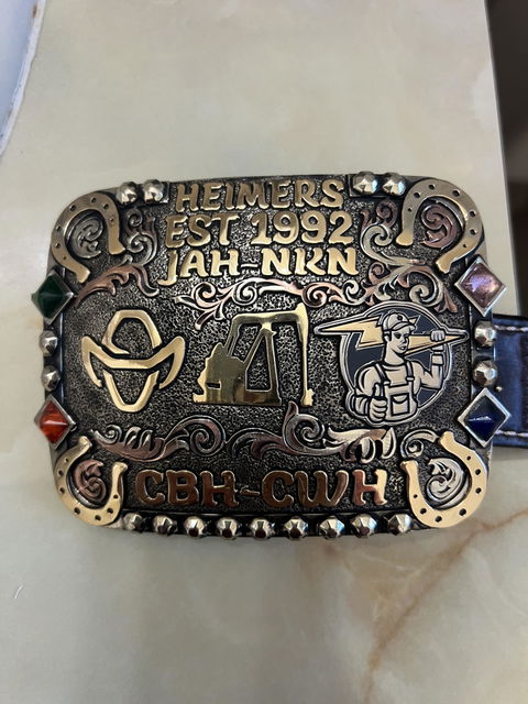 Faceted Success Custom Buckle