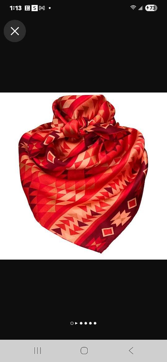 Trails to Santa Fe Silk Wild Rag