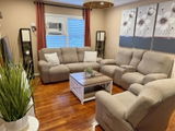 Stripe Jacquard Recliners Slipcovers For 1/2/3 Seats Recliner Loveseat Covers with Console