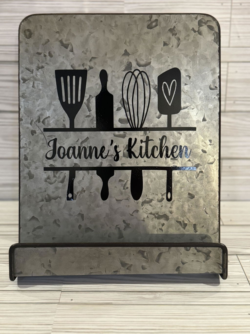 FREE Kitchen Monogram SVG Utensils split sign cut file FB395