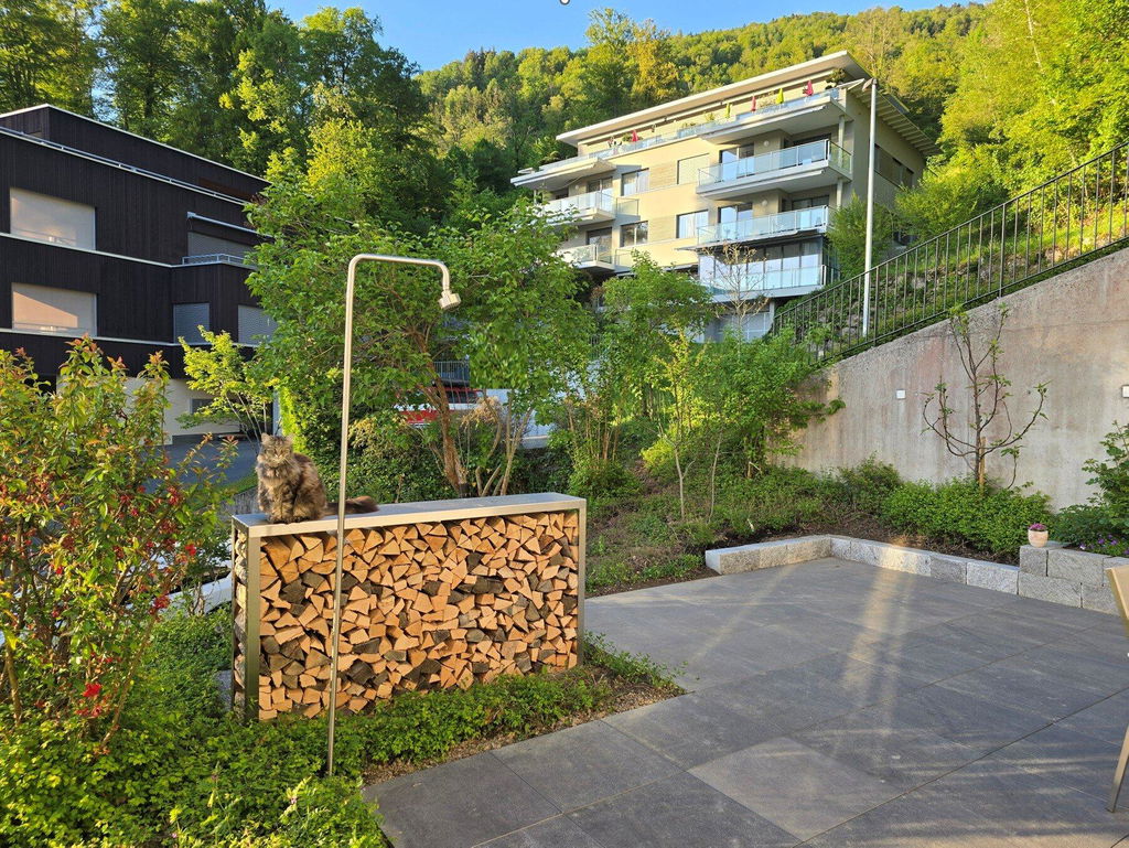 Firewood rack made to measure, stainless steel
