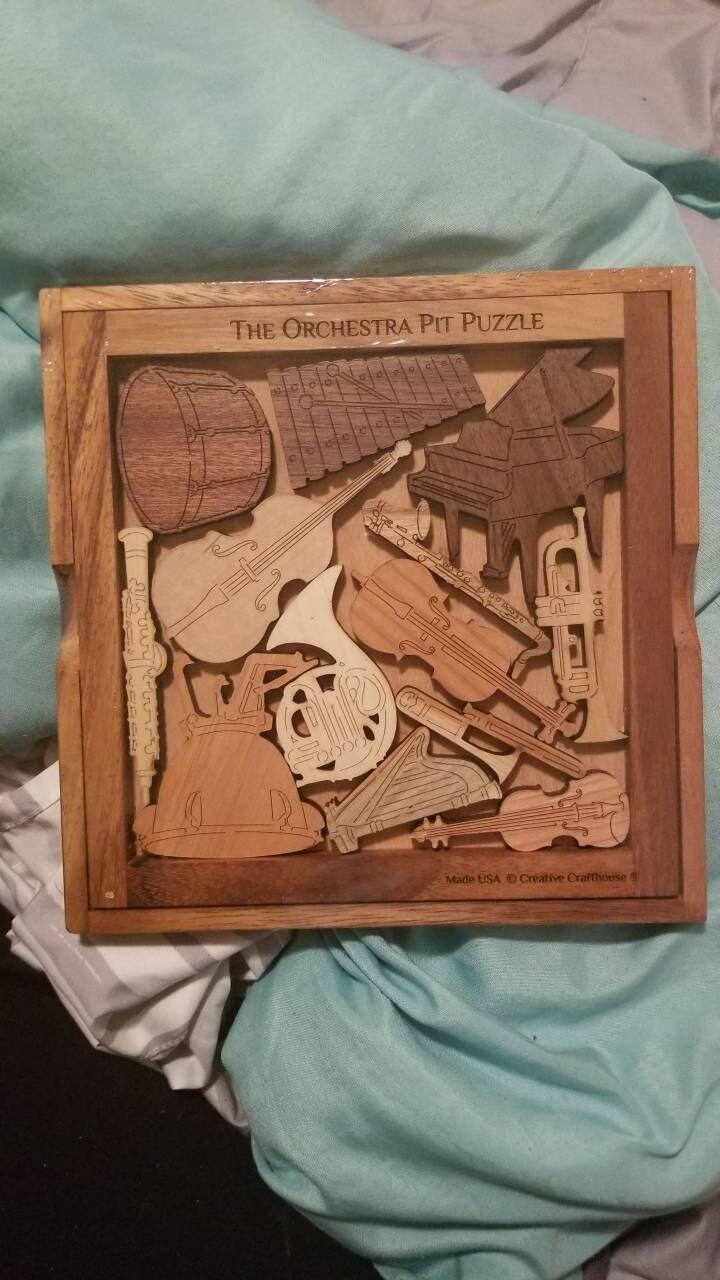 Orchestra Pit Wood Puzzle | Personalizable Gift for Musicians