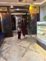 Maroon Velvet Evening Dress with Long Sleeves
