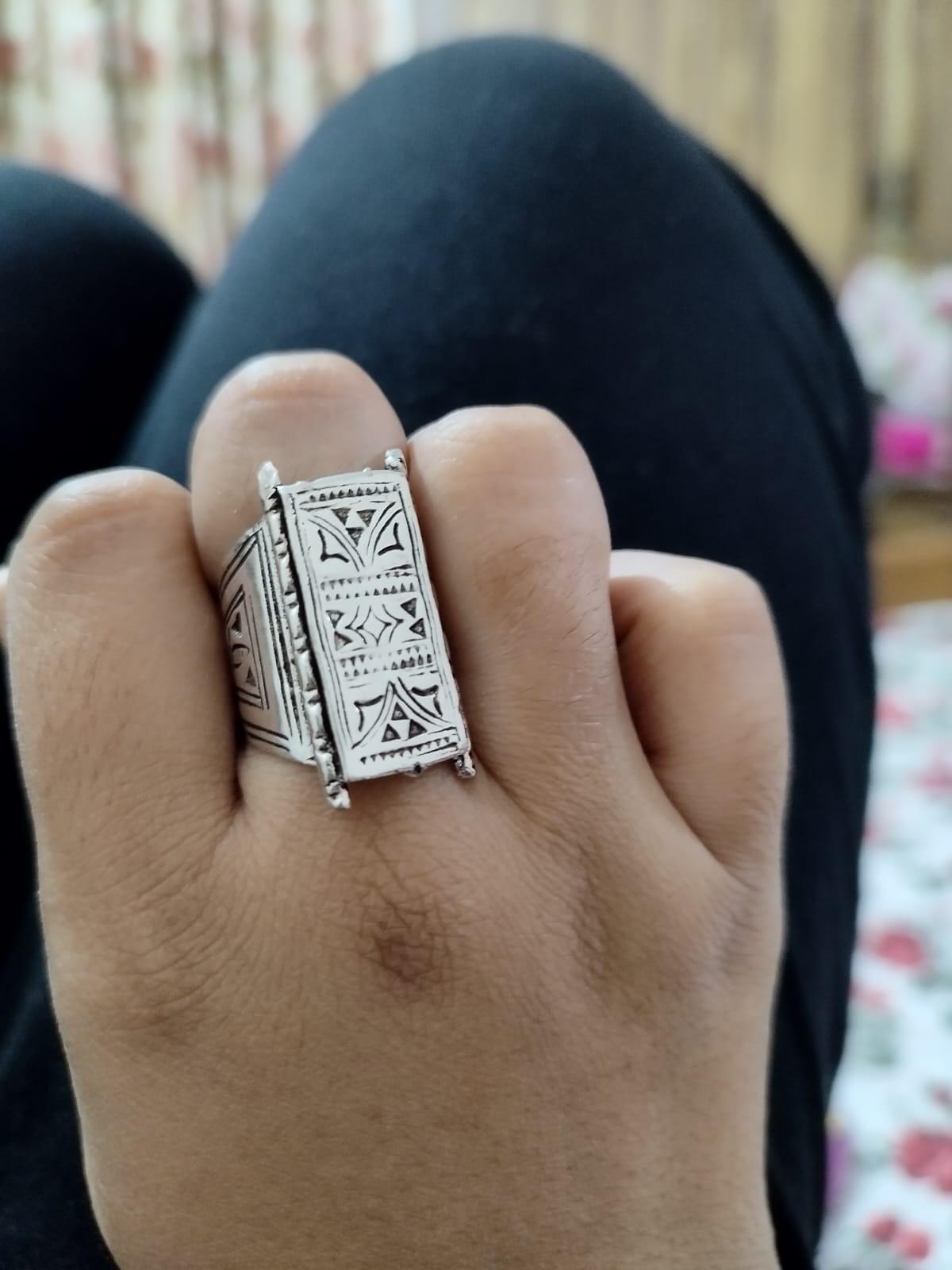Tuareg Ring, Adjustable Silver Ring | Crystal Heal