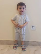 Set of 3 Half Length Rompers (Dino)