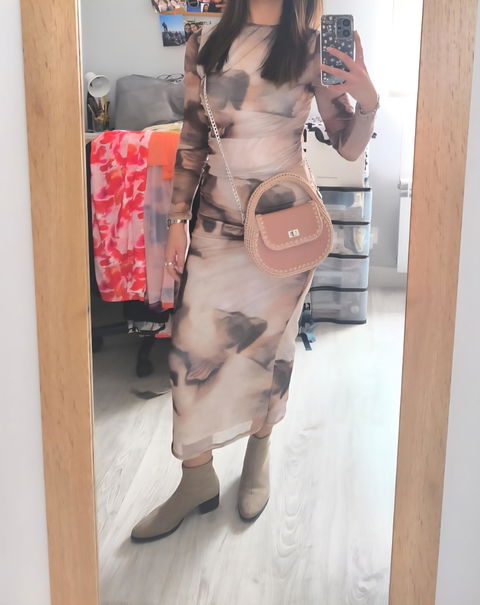 Bolso Hobo Daria S Rosa Nude