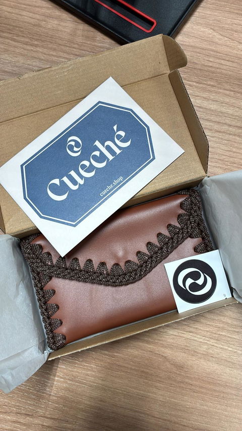 Cartera de Cuero Marrón