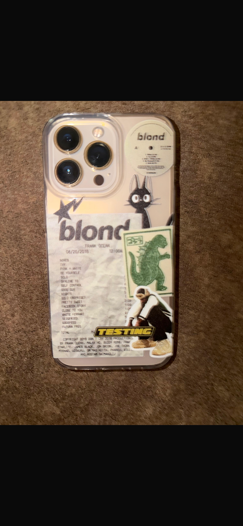 Frank Ocean Blond Aesthetic Silicone Clear Case