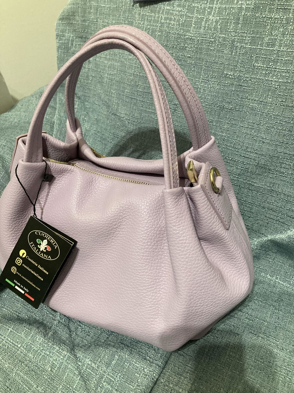 Baulotto a mano in vitello martellato da donna – Borsa in pelle Made in Italy | Cuoieria Italiana