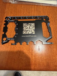 Custom Multi Tool Card (Model 1) - Laser Etched (Small Batch)