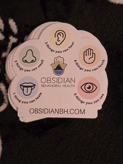 Lindsey's finished textured stickers, from her review photo