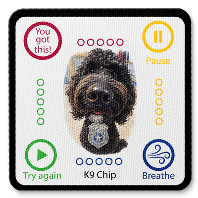 Lake Saint Louis Police Department's custom textured stickers, from their review photo