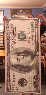 Erwachsene US-Dollar Mikrofaser Strandtuch Badetuch, Saugfähig Schnelltrocknend