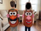 Toy Story Mr.& Mrs. Kartoffelkopf Halloween Kostüm, Cartoon Cosplay Overall für Themenparty &Bühnenaufführung