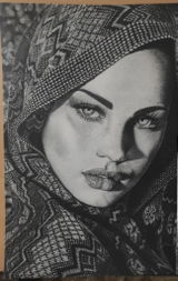 Lámina de Retrato Realista Árabe | ARABIAN