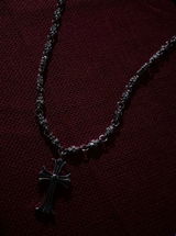 Retro Flower Cross Necklace