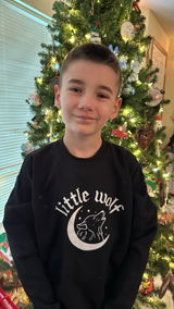 Little Wolf Youth Crewneck