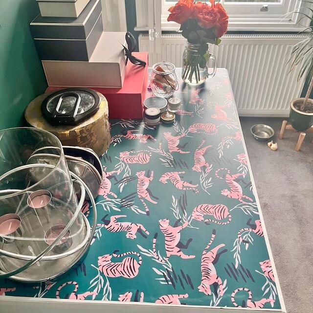 Tiger Vintage Floral Vinyl Wrap