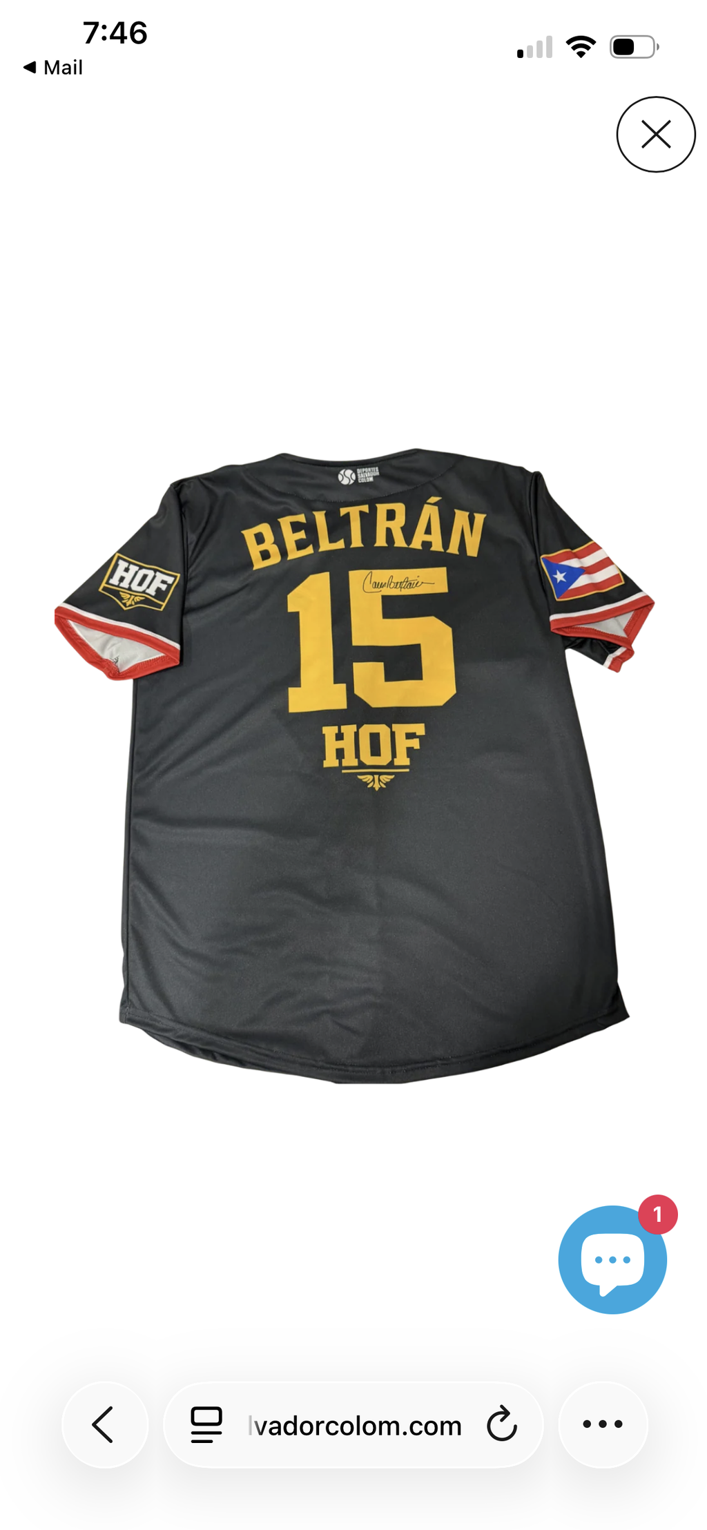 Carlos Beltran HOF Jersey