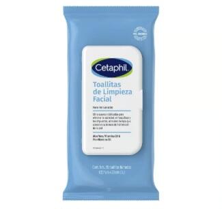 Cetaphil Toallitas de limpieza facial 25 pzas