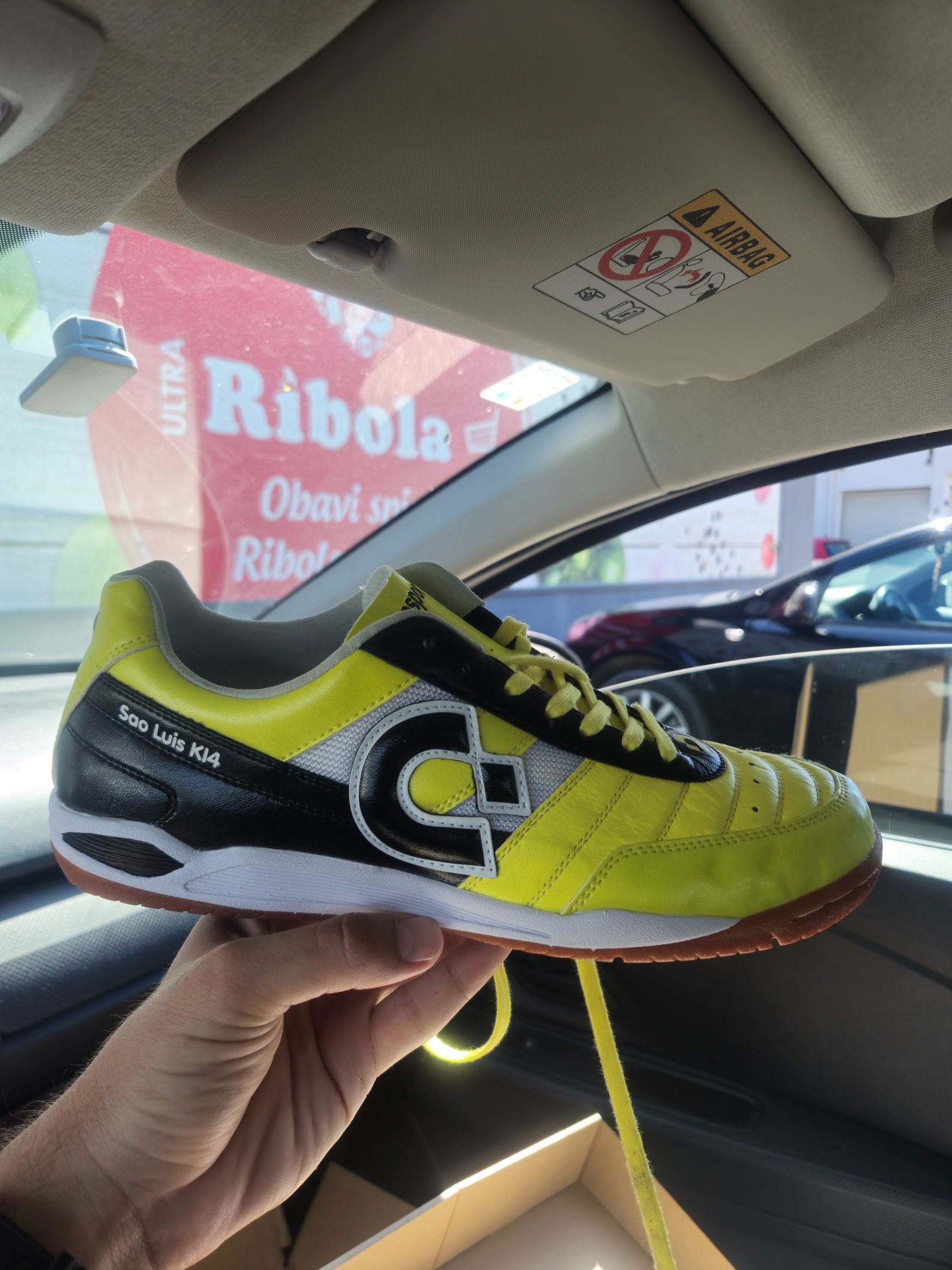 Futsal Shoes, Sao Luis KI4, Yellow/Black | Desporte