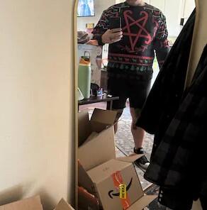 Hail Santa Ugly Christmas Sweater