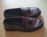 ST-10-Brown loafers with Patina finish