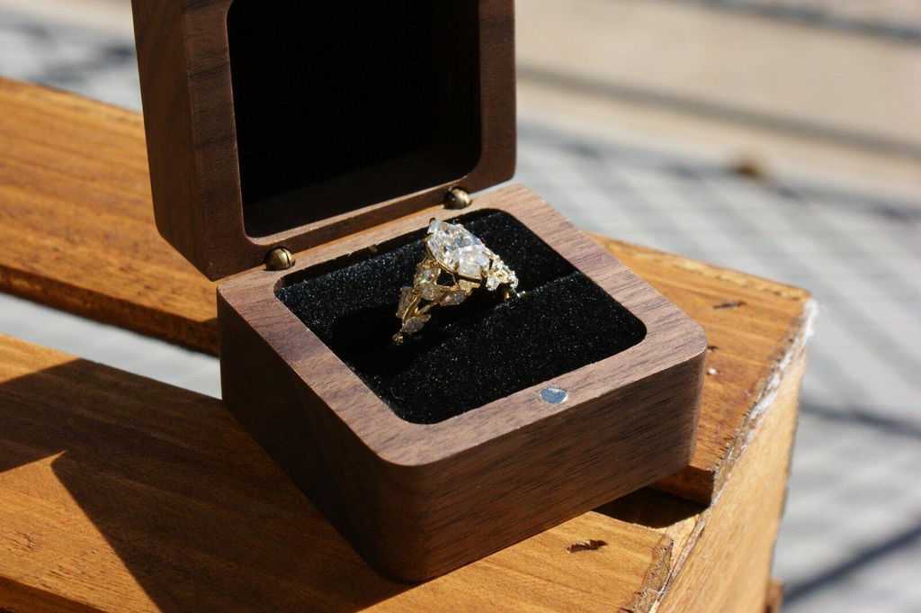 2 CT Marquise Cut Lab Grown Diamond Engagement Ring Vintage Leaf Vine