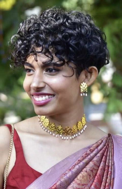 Gulband Pearl Gold Tone Silver Necklace & Earrings Set
