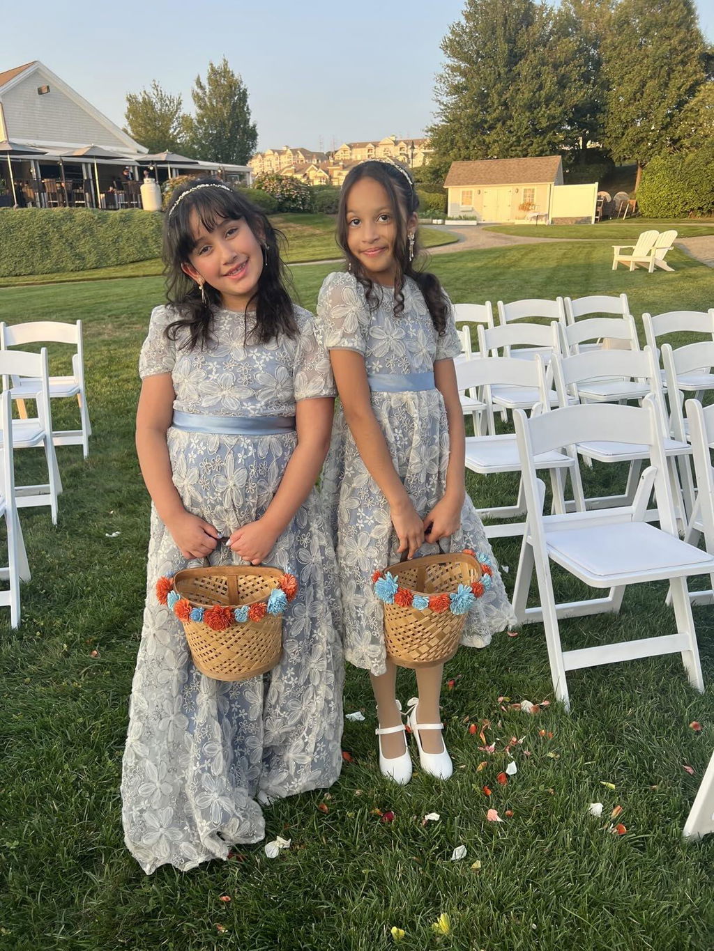 Dideyttawl Sage Green Flower Girl Dress 3D Embroidery Lace Appliqued Dress