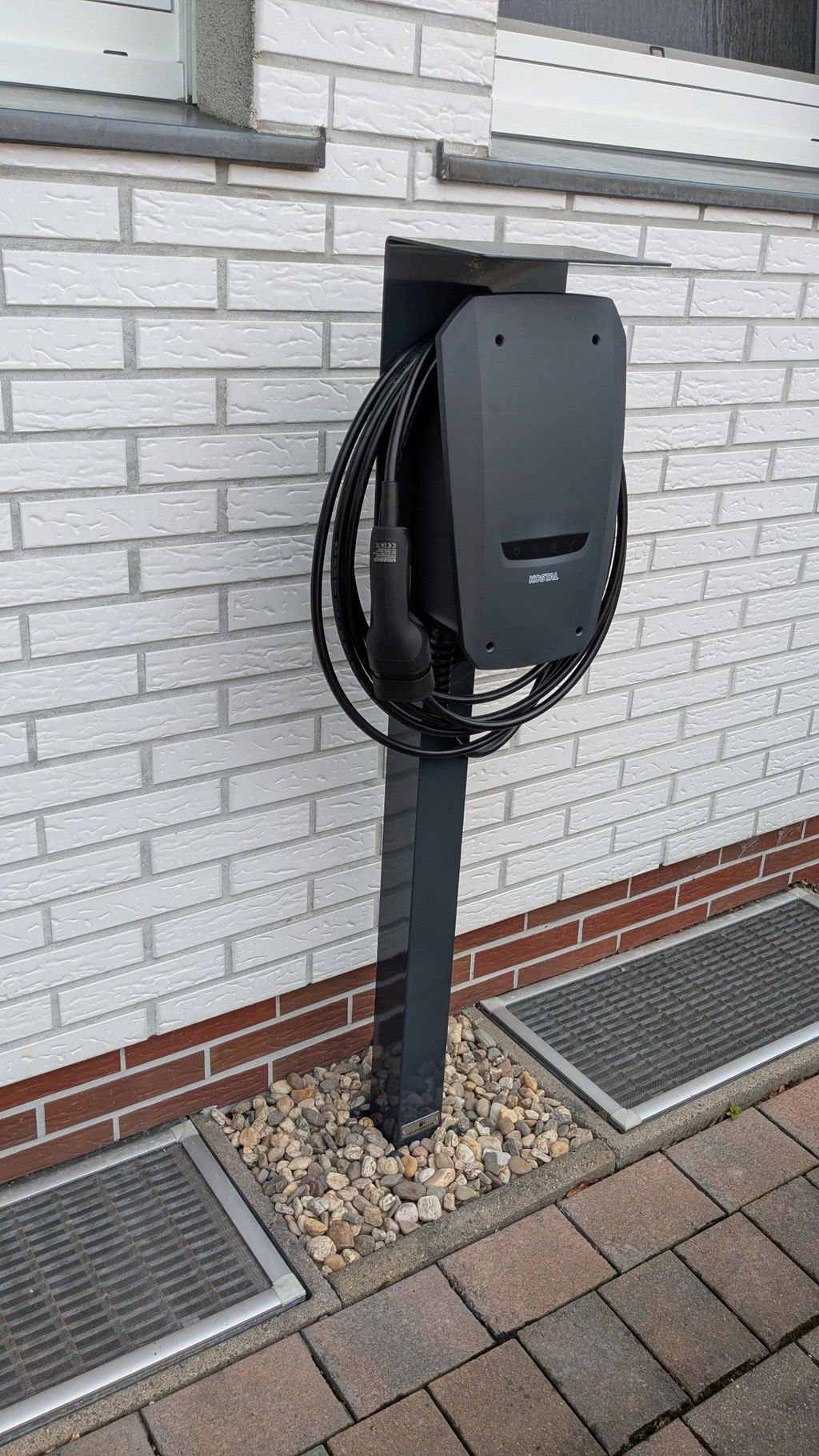 Ladesäule passend für Kostal Enector Wallbox mit Dach | Ständer | Standfuß | Stele
