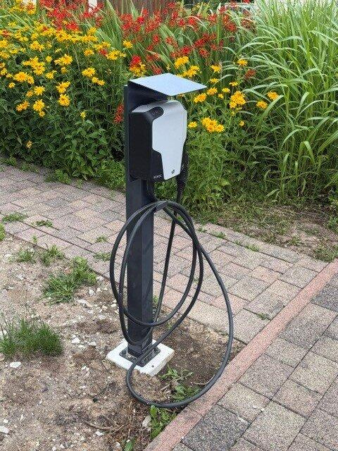 Ladesäule passend für für ABL EMH1 Wallbox mit Dach | Ständer | Standfuß | Stele | auch passend für die Senec Wallbox Pro