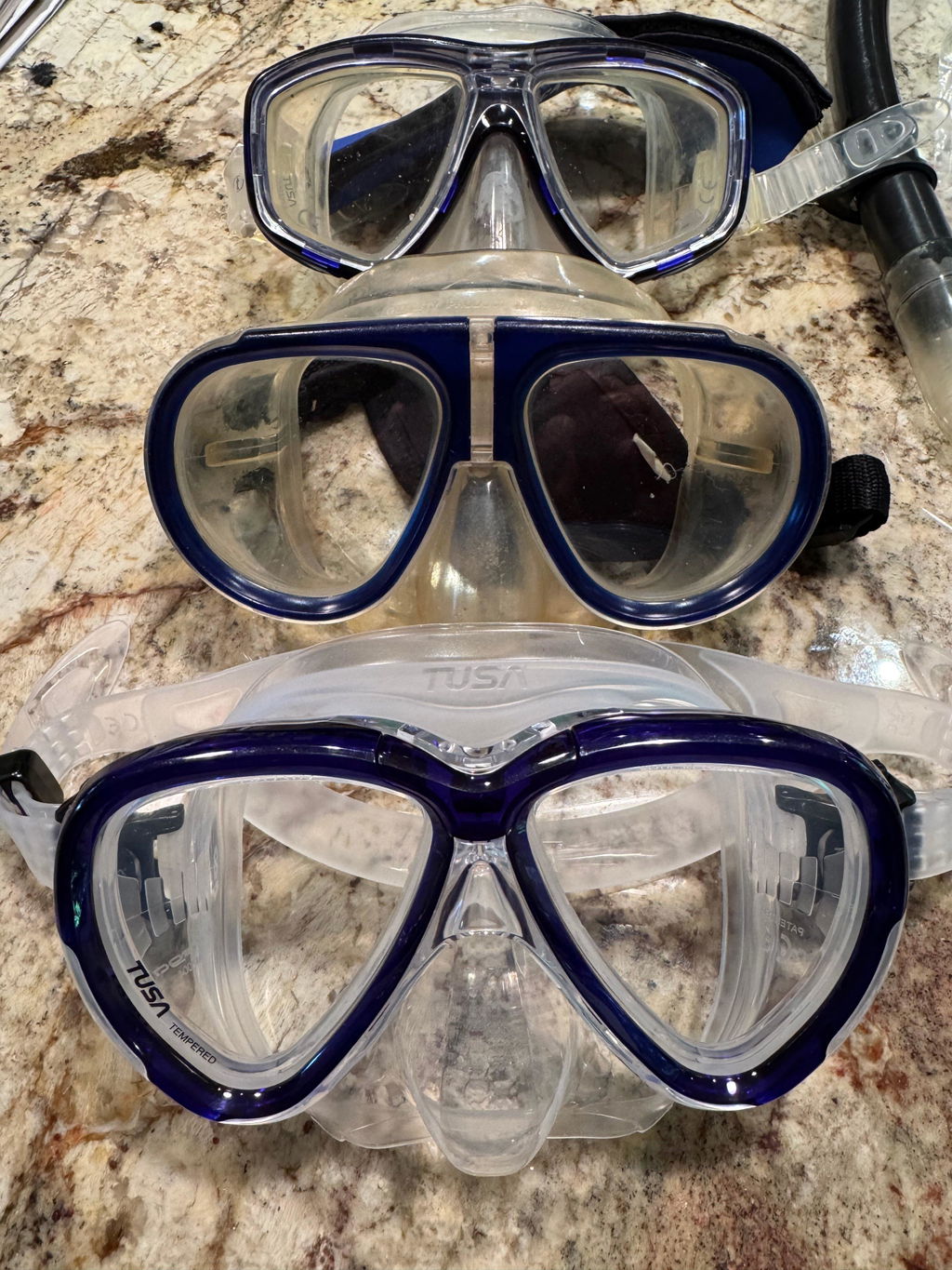 Tusa Intega Dual Lens Scuba Diving Mask