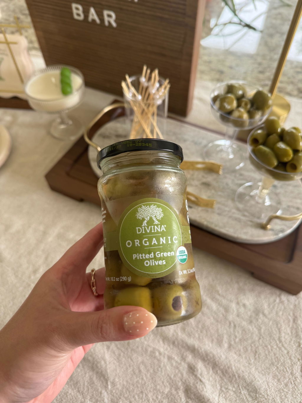 Organic Pitted Green Olives | Shop Divina Food Products