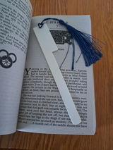 Upcycled White Piano Key Topper Bookmark