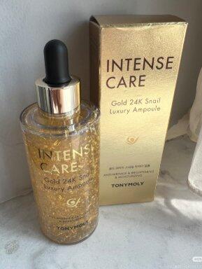 TONYMOLY INTENSE CARE 24K GOLD Snail Luxury Ampoule 100ml | DODOSKIN