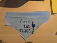 Personalised Wedding Dog Bandana - I do too - Customisable Date