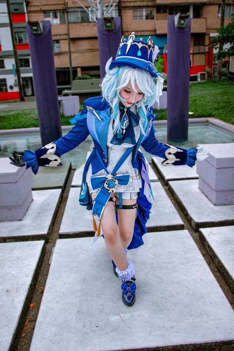 【Ready For Ship】【Size S-2XL】DokiDoki-SR Game Genshin Impact Cosplay Fontaine Furina Costume Dark Furina Focalors